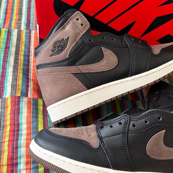 Nike Men's Black and Brown Nike Air High Palomino Mocha Brown Size 6Y New - Picture 4 of 14